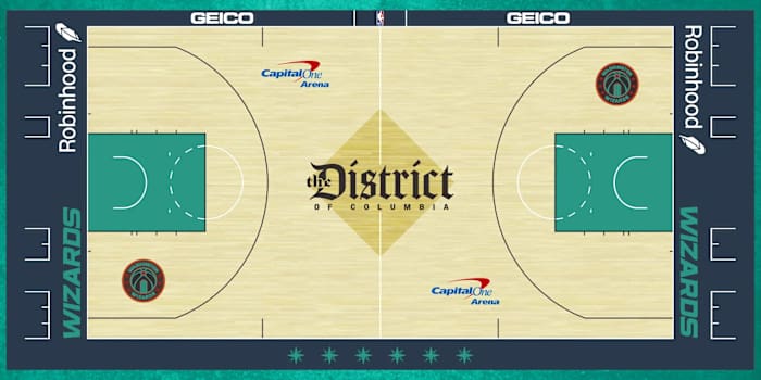 New City Edition themed court that will be used during the 2023-2024 year.